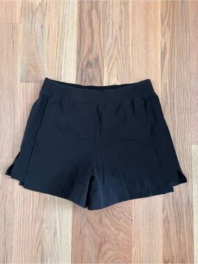 lululemon athletica Black Women's Athletic Shorts with Wide Waistband